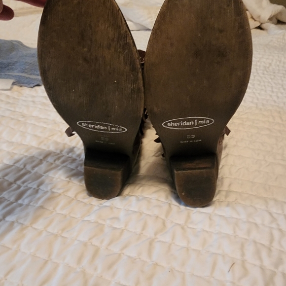 Anthropologie Mia Sheridan leather fringe boots - Picture 4 of 7